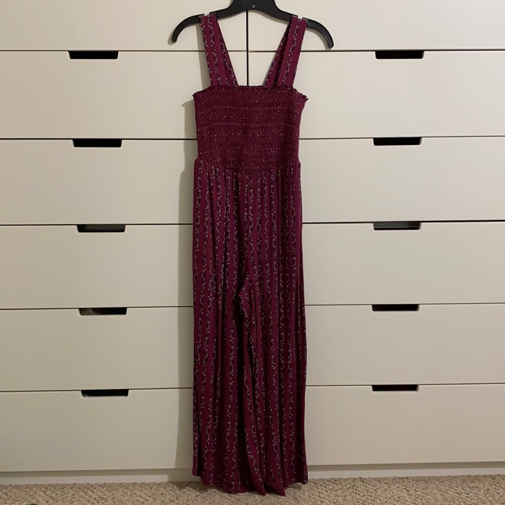 Loft smock jumpsuit Ruby color xxs